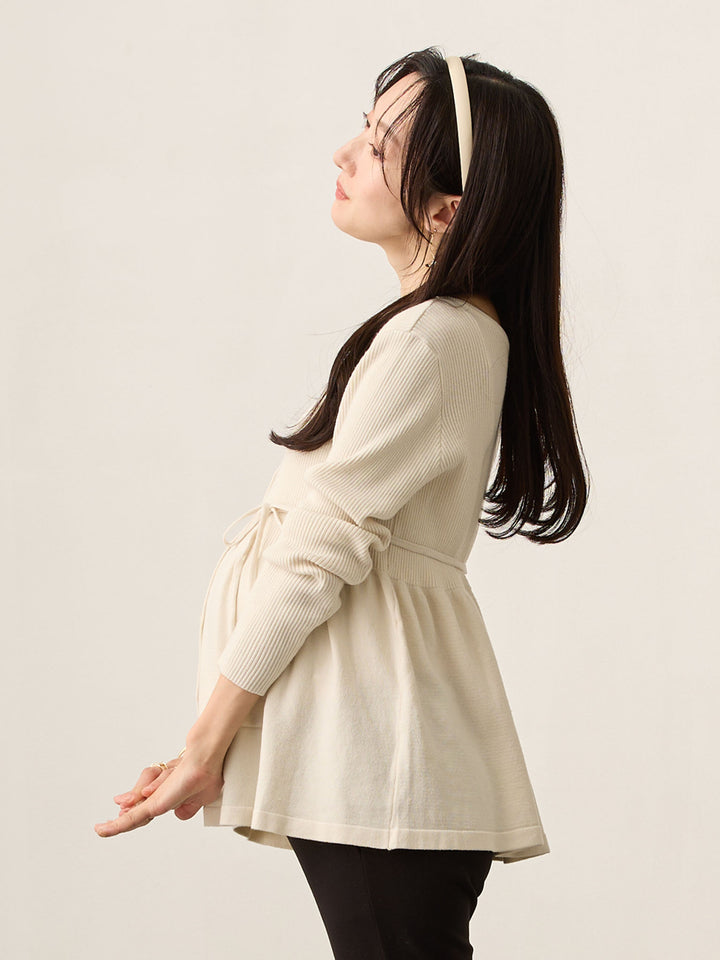 2wayペプラムニット Ecru