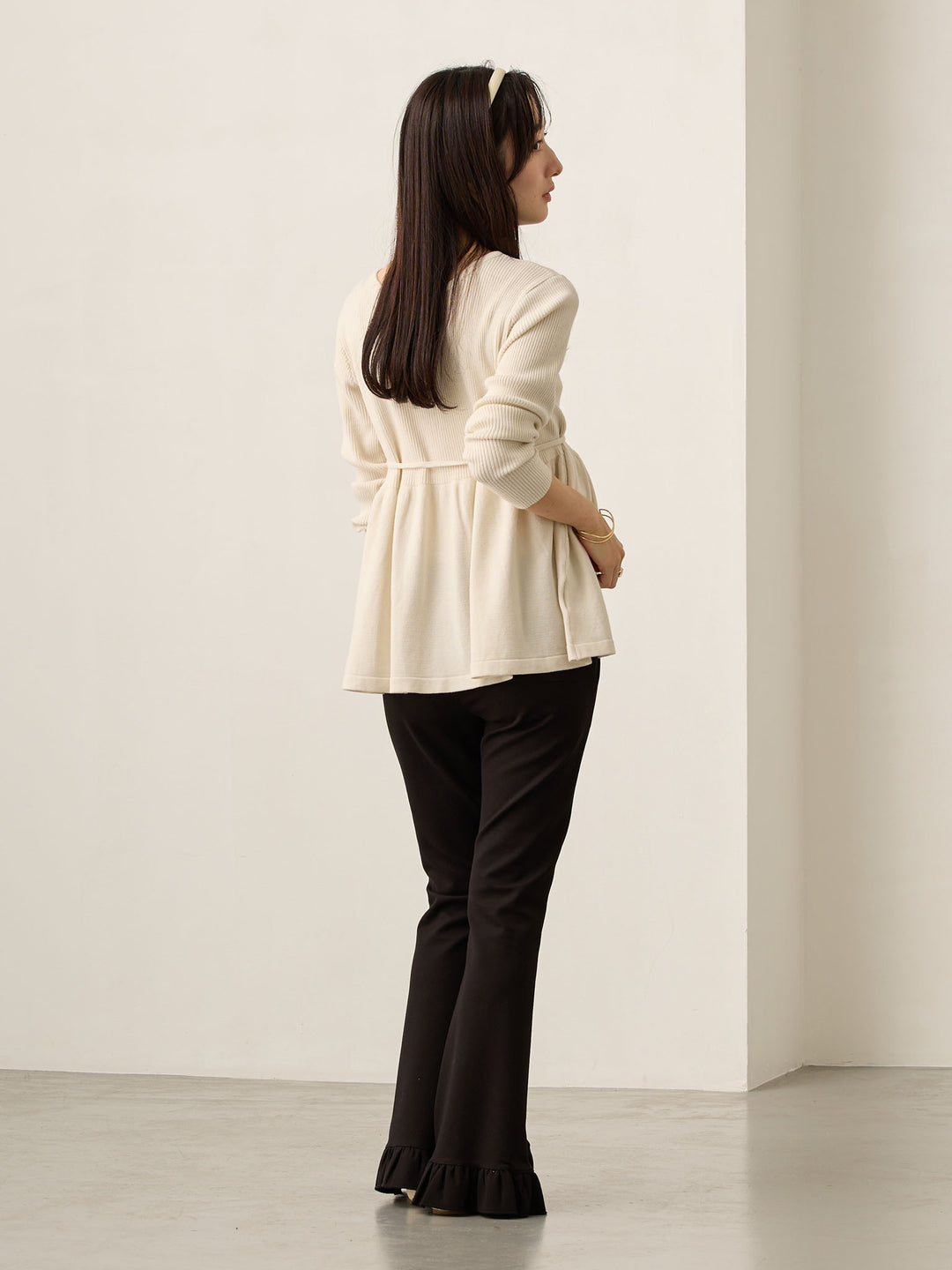 フレアパンツ Black