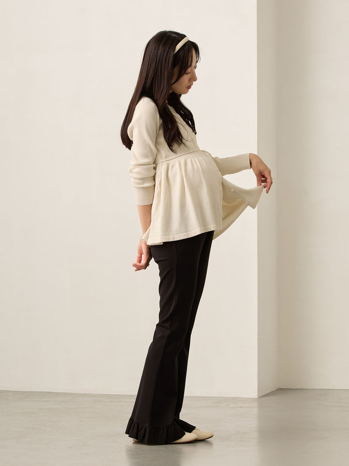 2wayペプラムニット Ecru