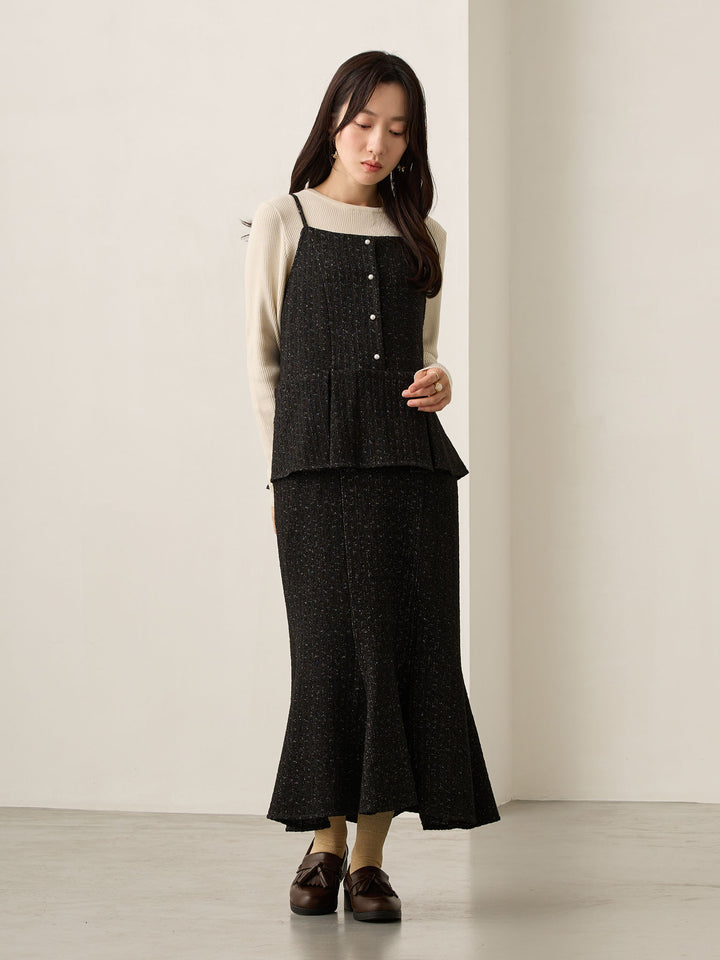 2wayペプラムニット Ecru