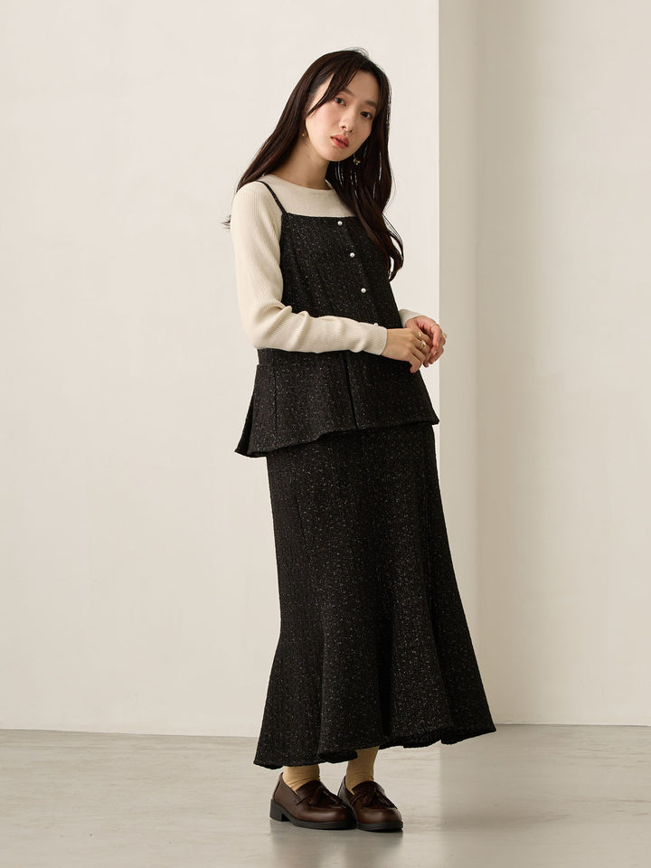 2wayペプラムニット Ecru