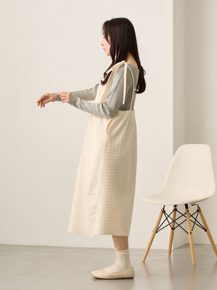 2wayペプラムニット Gray