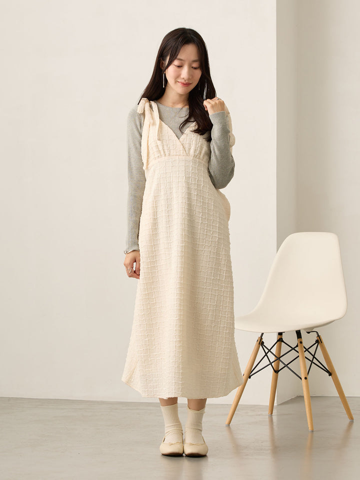 2wayペプラムニット Gray