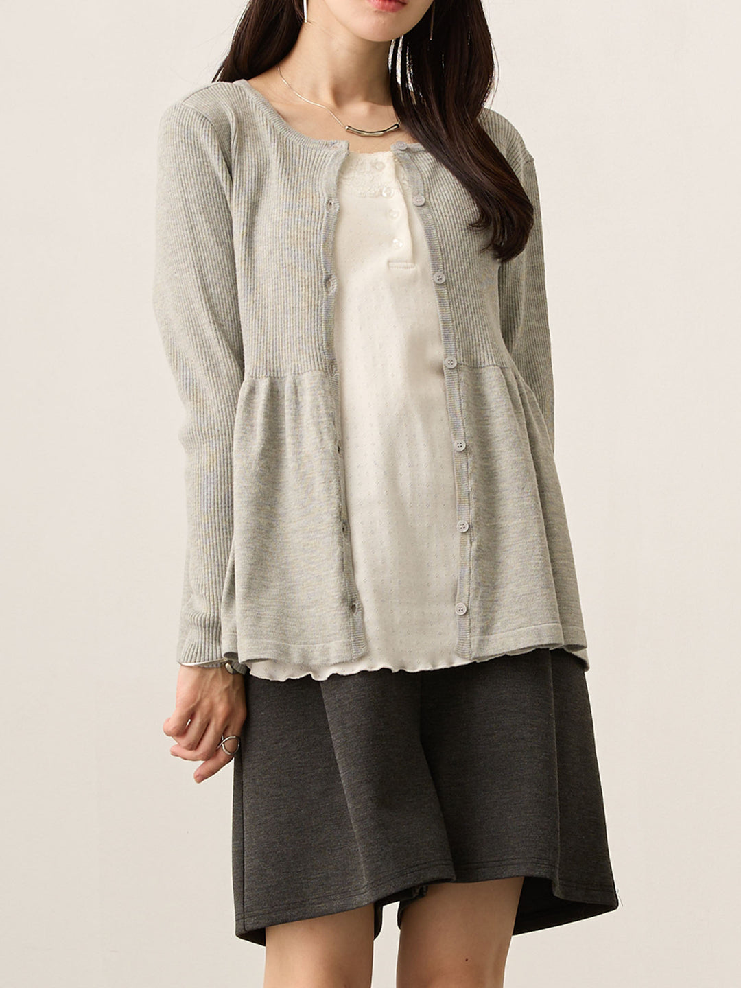 蕾丝方形内衣 白色