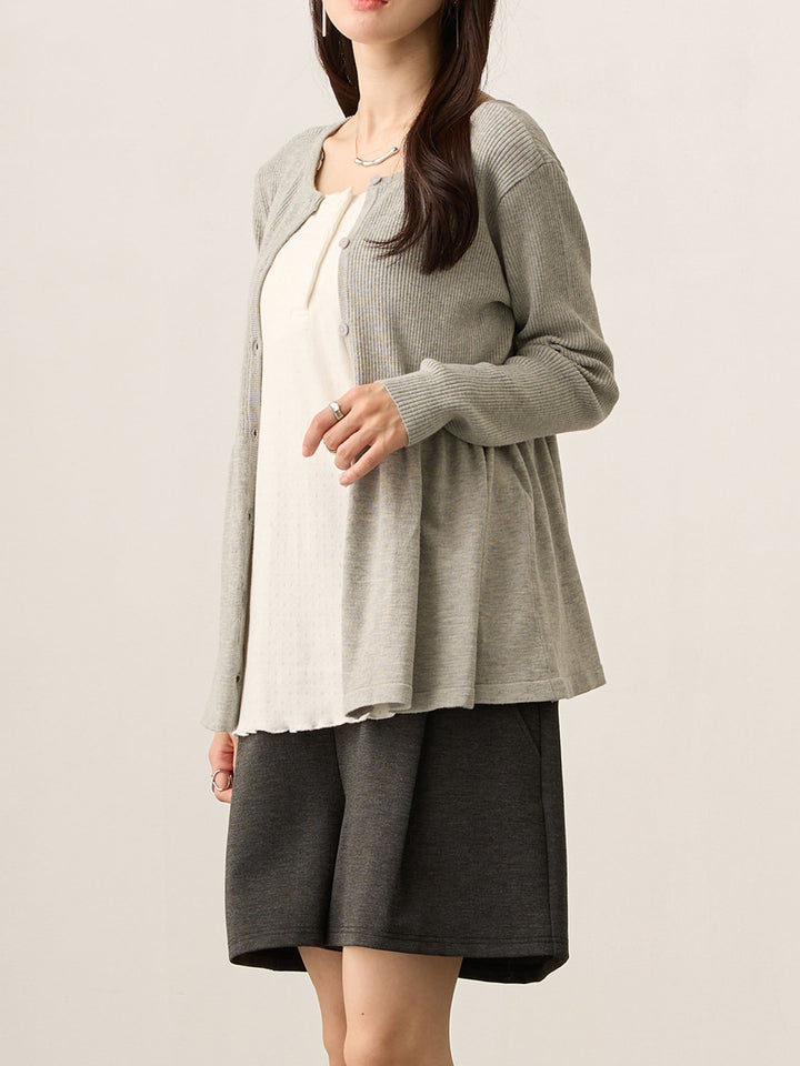 2wayペプラムニット Gray