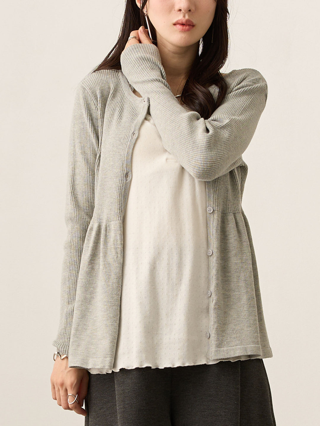 蕾丝方形内衣 白色