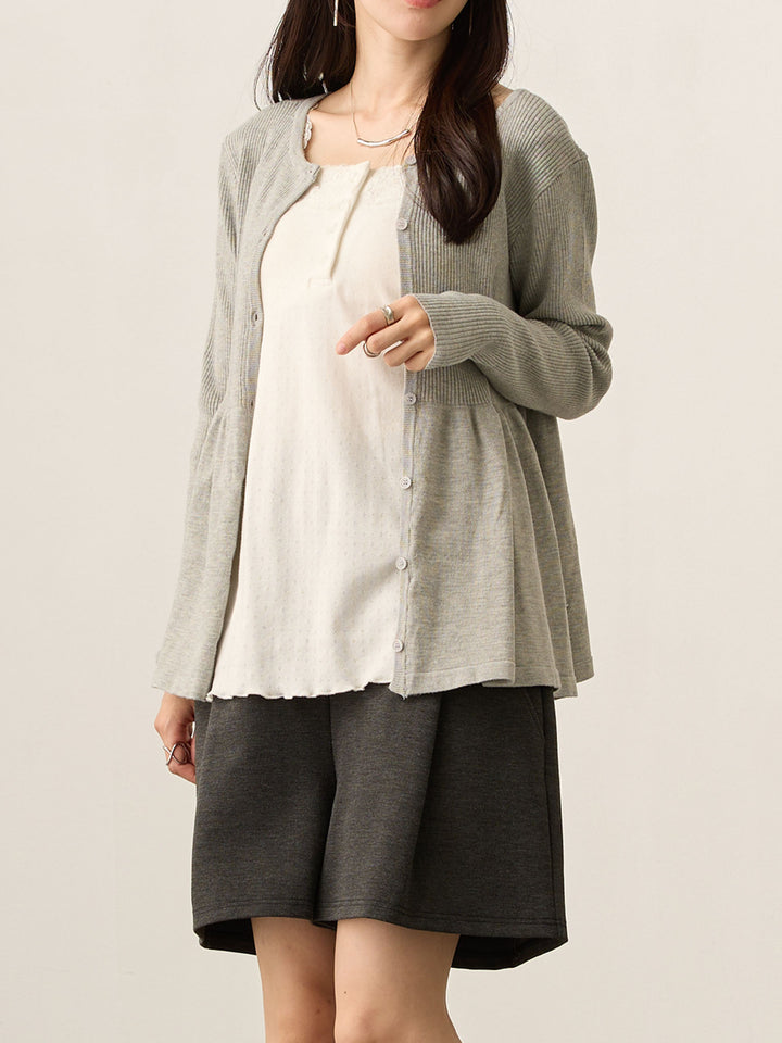 マタニティショートパンツ Heather black