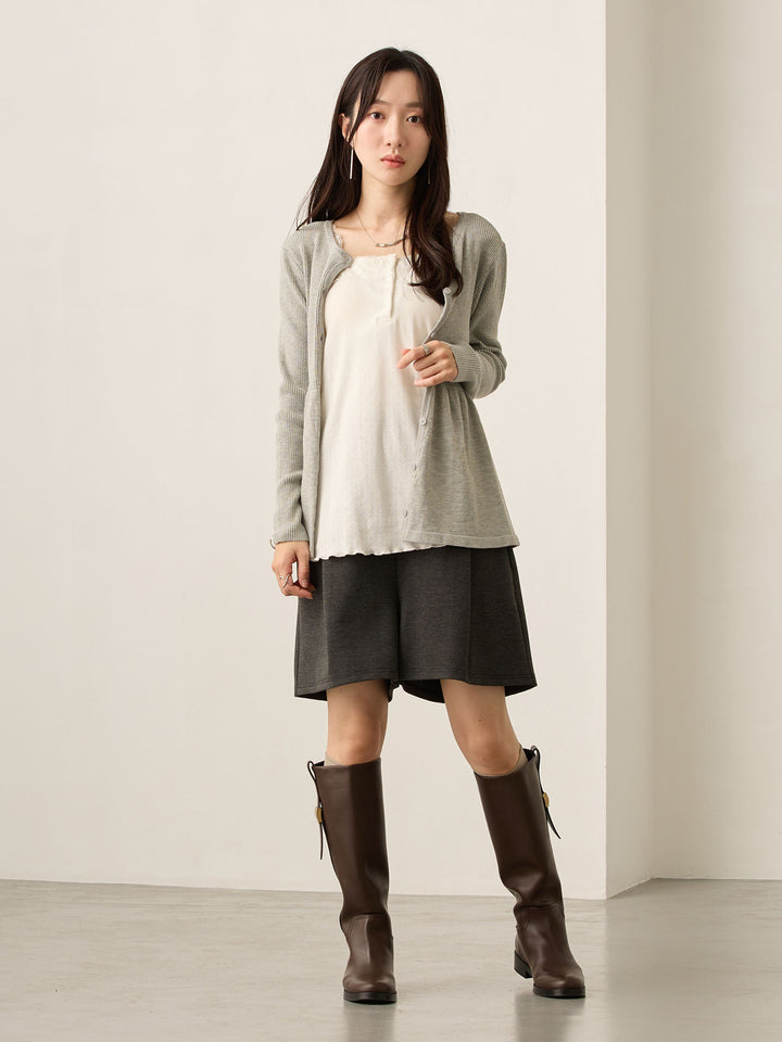 2wayペプラムニット Gray