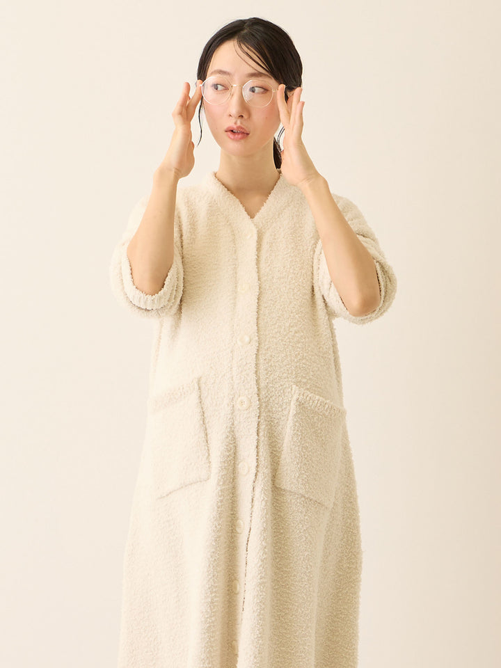 ふわふわカーディガンワンピース Ivory