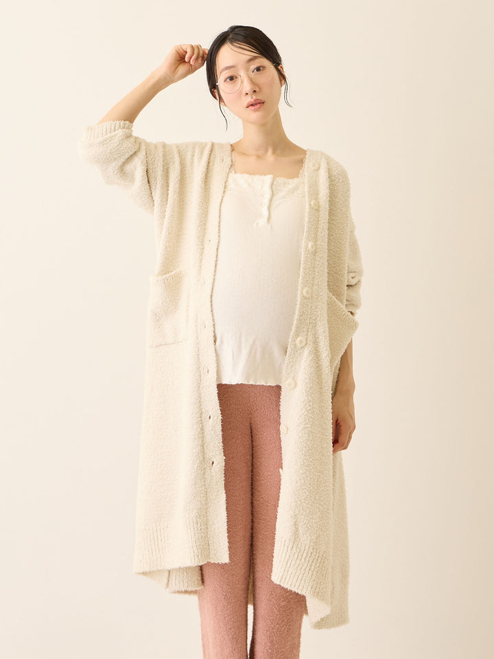 ふわふわカーディガンワンピース Ivory