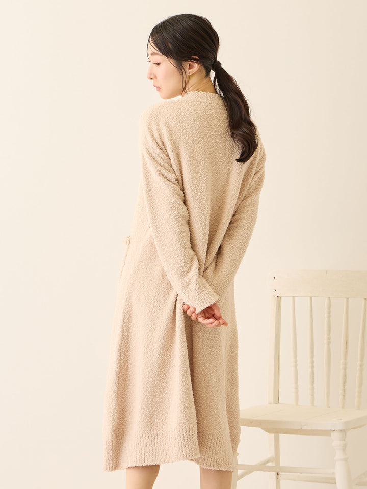 ふわふわカーディガンワンピース Pink beige