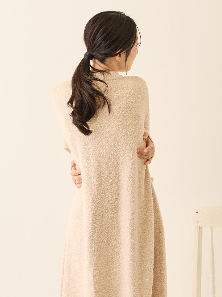 ふわふわカーディガンワンピース Pink beige
