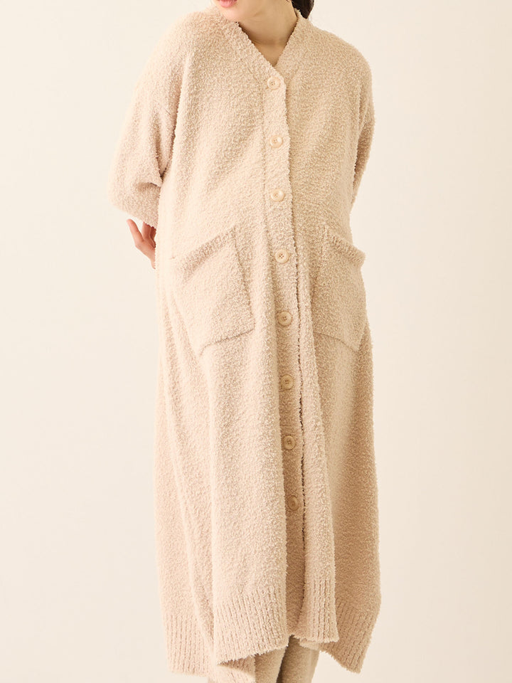 ふわふわカーディガンワンピース Pink beige