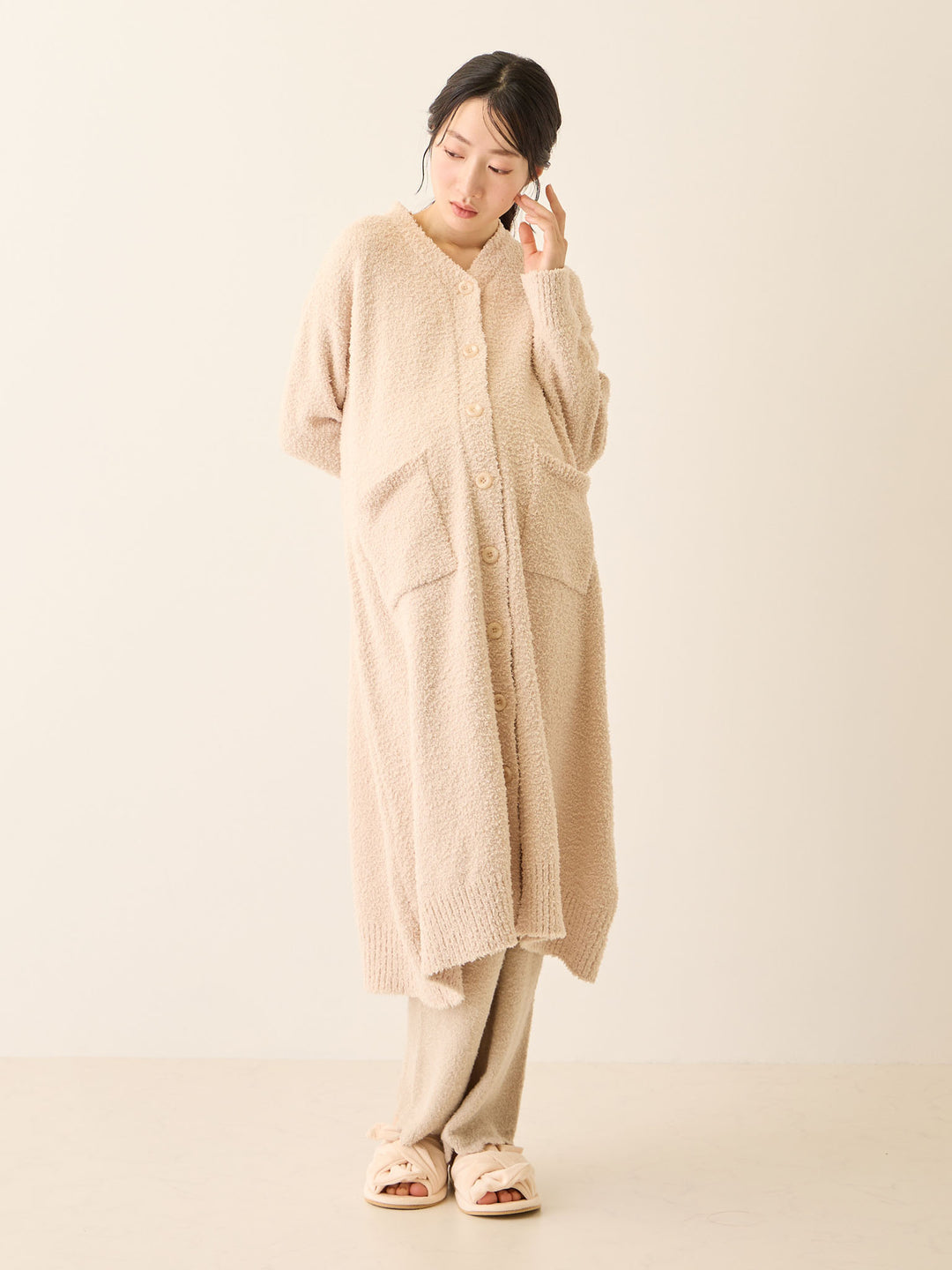 ふわふわルームレギンス Beige