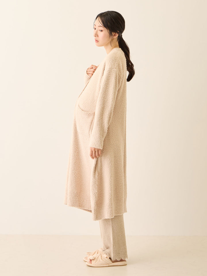 ふわふわカーディガンワンピース Pink beige