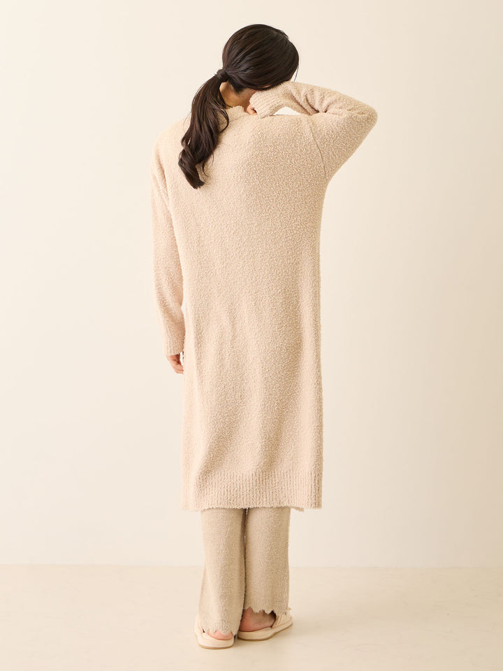 ふわふわカーディガンワンピース Pink beige