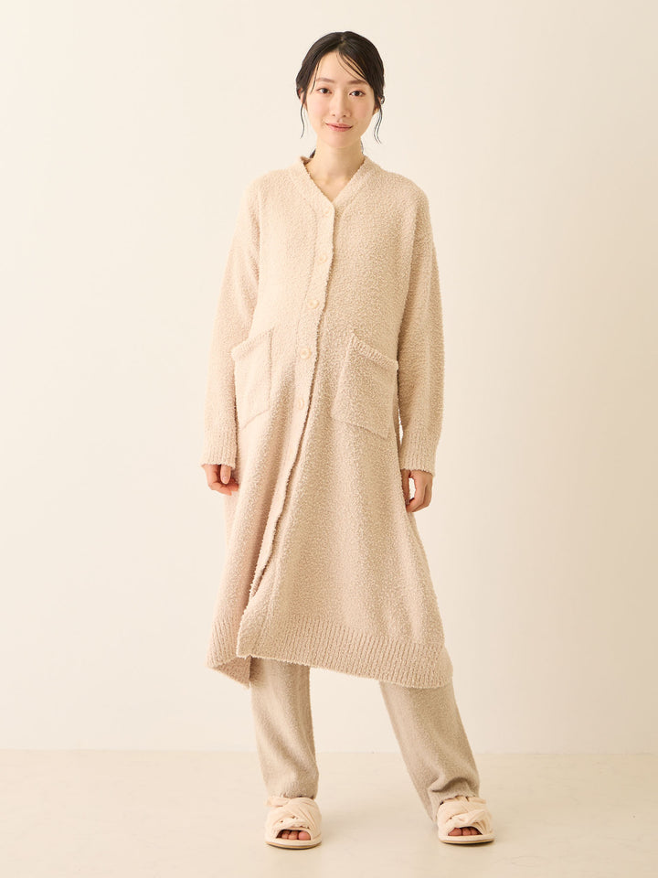 ふわふわカーディガンワンピース Pink beige