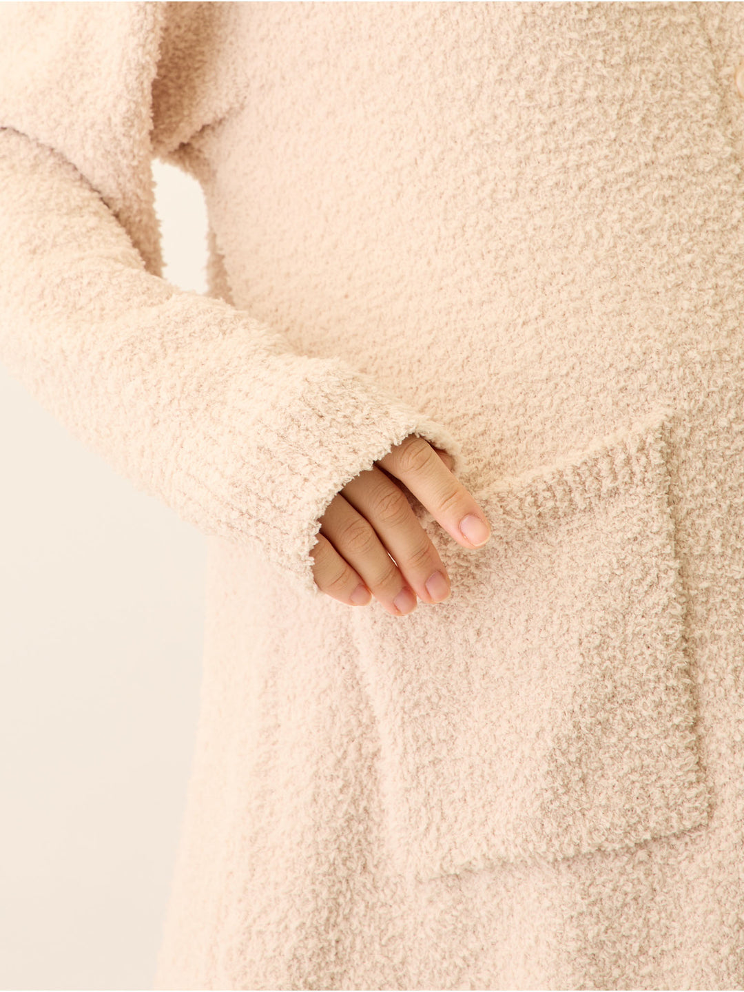 ふわふわカーディガンワンピース Ivory