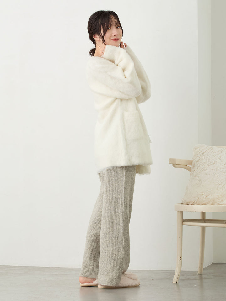 ふっくらリブニットパンツ Gray