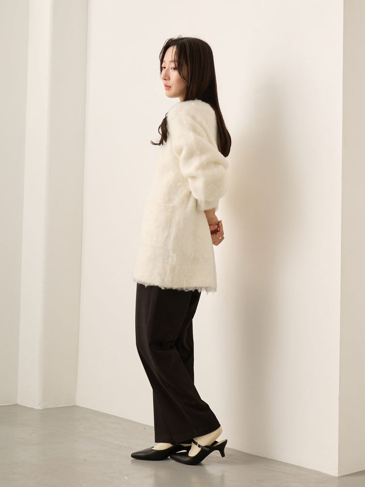 ふわシャギーカーディガン Ecru