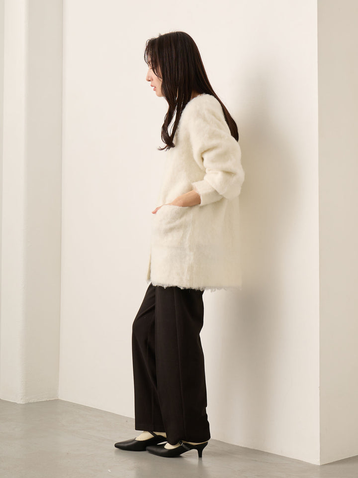 ふわシャギーカーディガン Ecru