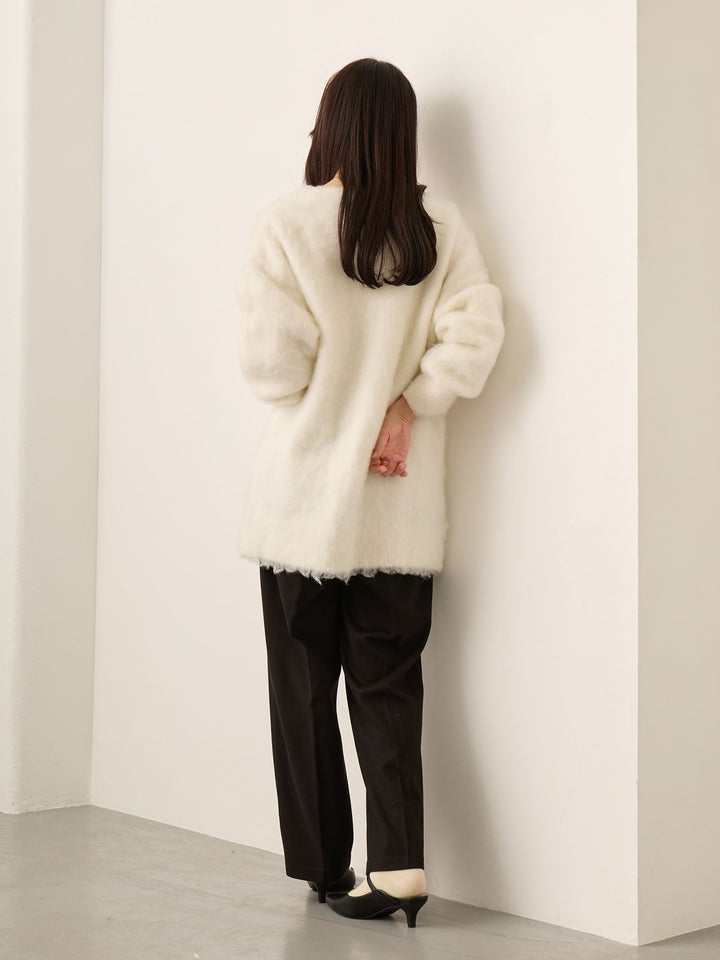 ふわシャギーカーディガン Ecru