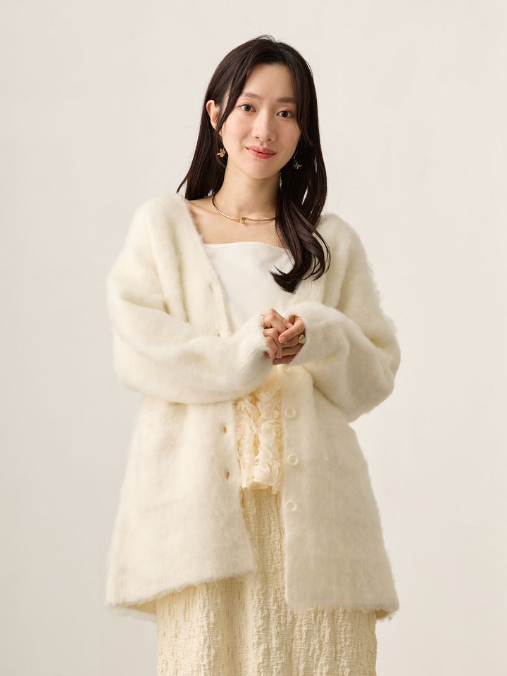 チュールペプラムトップス Ivory