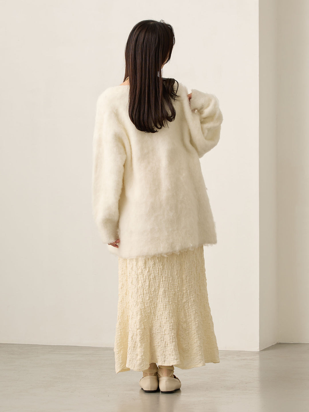 弹力美人鱼裙 象牙色