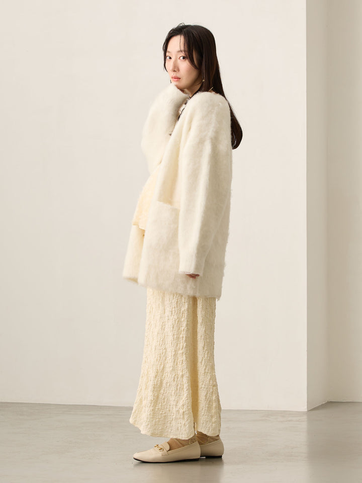 弹力美人鱼裙 象牙色