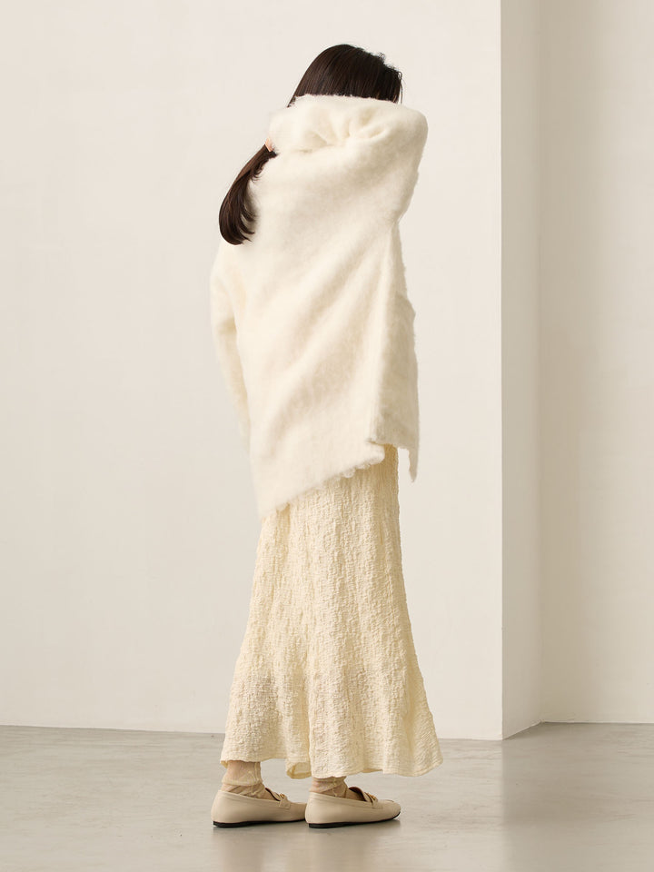 弹力美人鱼裙 象牙色