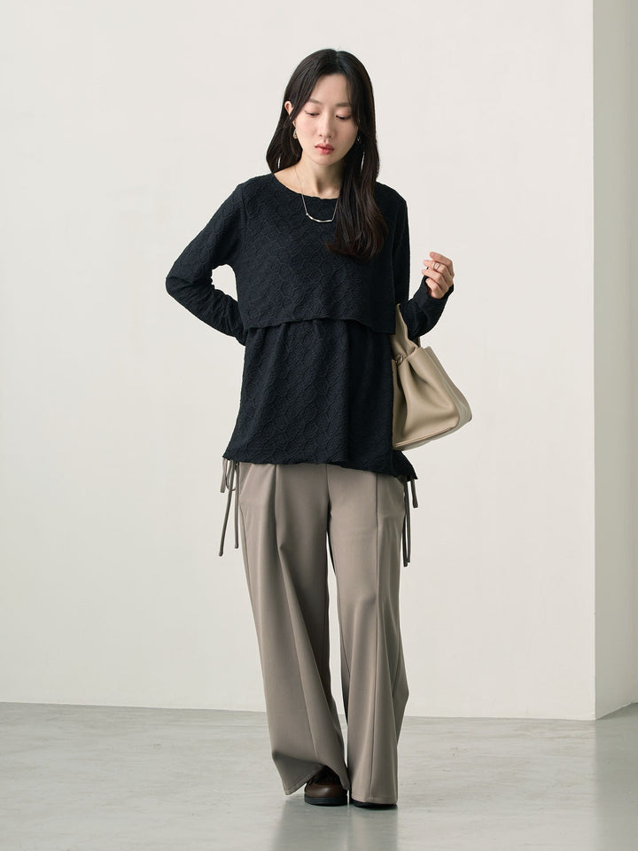 メローデザイントップス Black