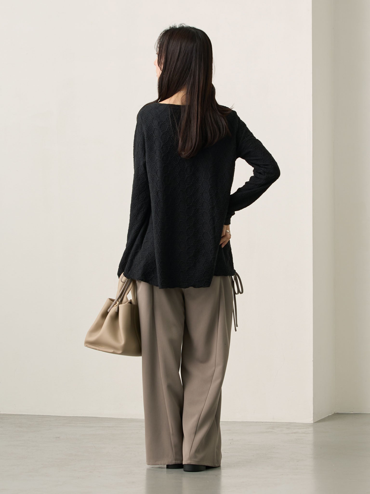 メローデザイントップス Black – honono for mom&baby