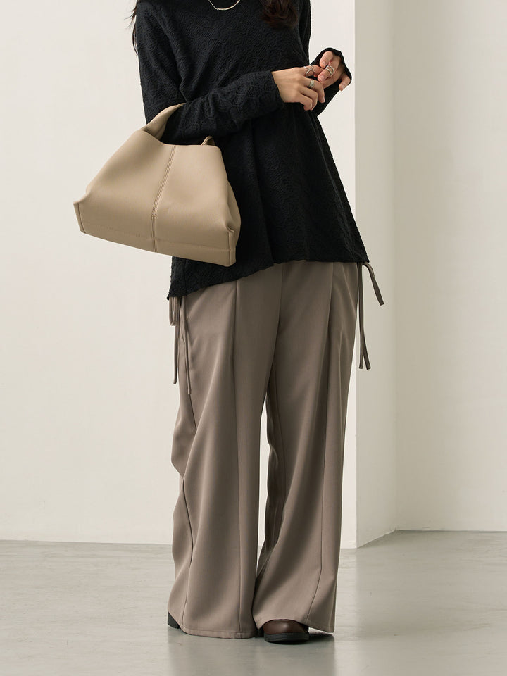 侧边蝴蝶结裤 灰色