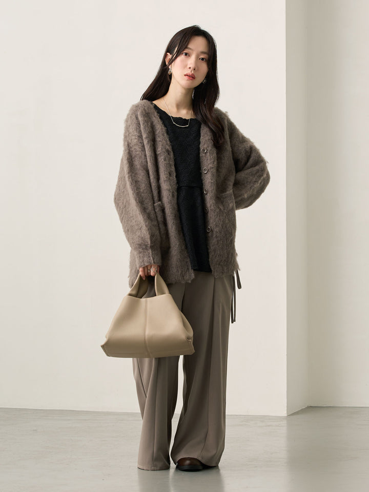 ふわシャギーカーディガン Gray