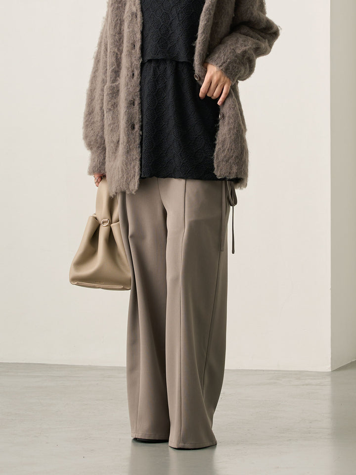 侧边蝴蝶结裤 灰色