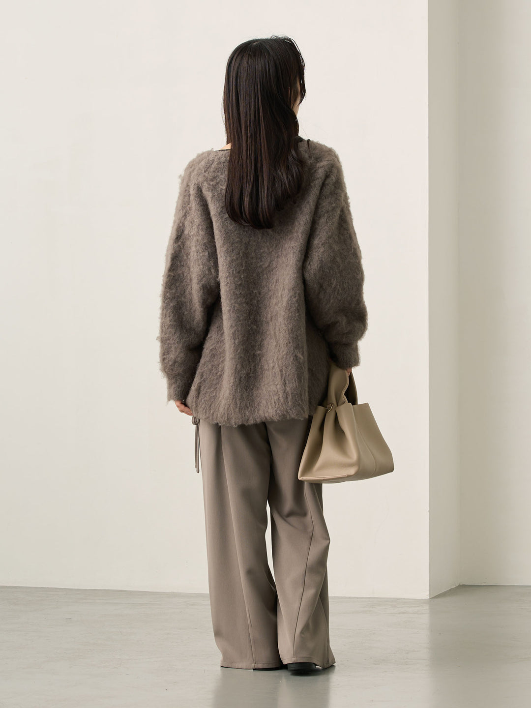 ふわシャギーカーディガン Gray