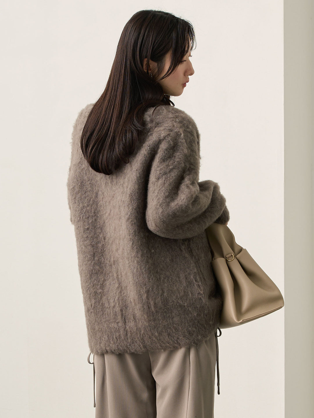 ふわシャギーカーディガン Gray