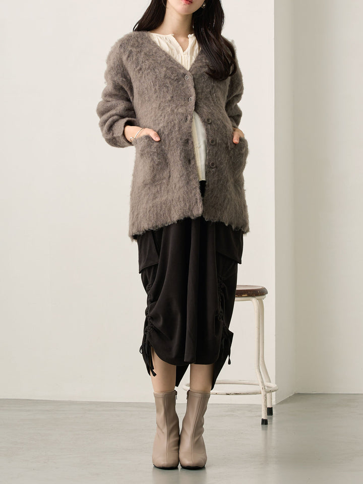 ふわシャギーカーディガン Gray
