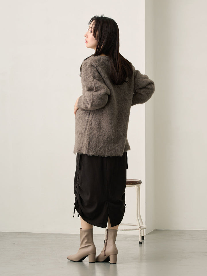 ふわシャギーカーディガン Gray