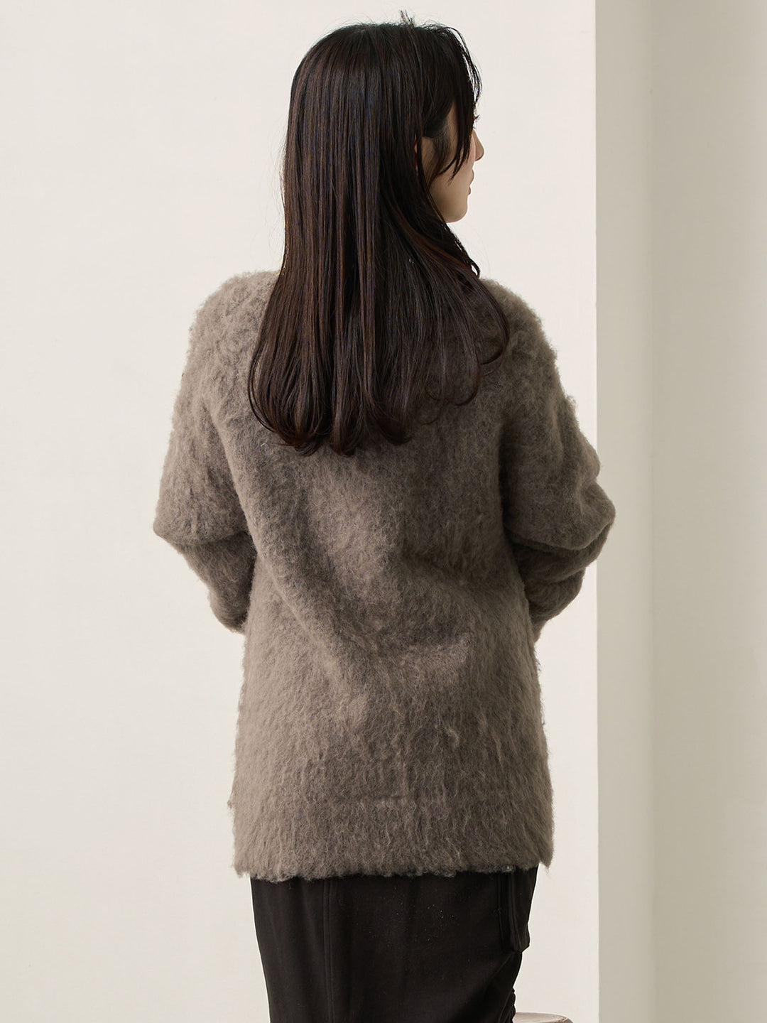 ふわシャギーカーディガン Gray
