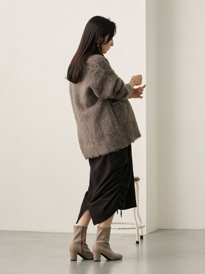 ふわシャギーカーディガン Gray