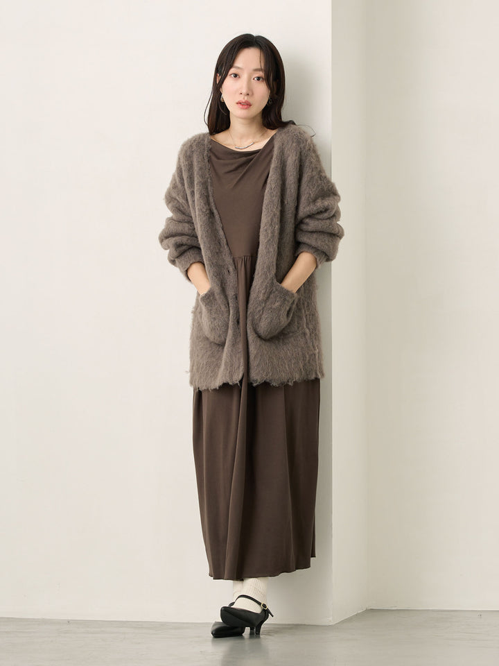 ふわシャギーカーディガン Gray