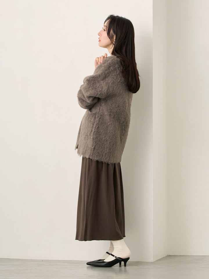 ふわシャギーカーディガン Gray