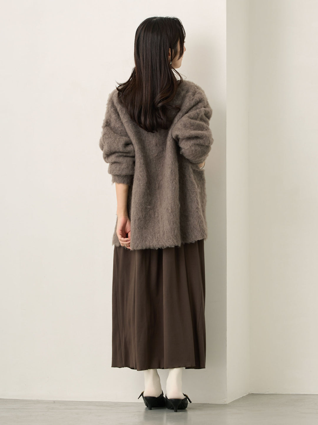 ふわシャギーカーディガン Gray