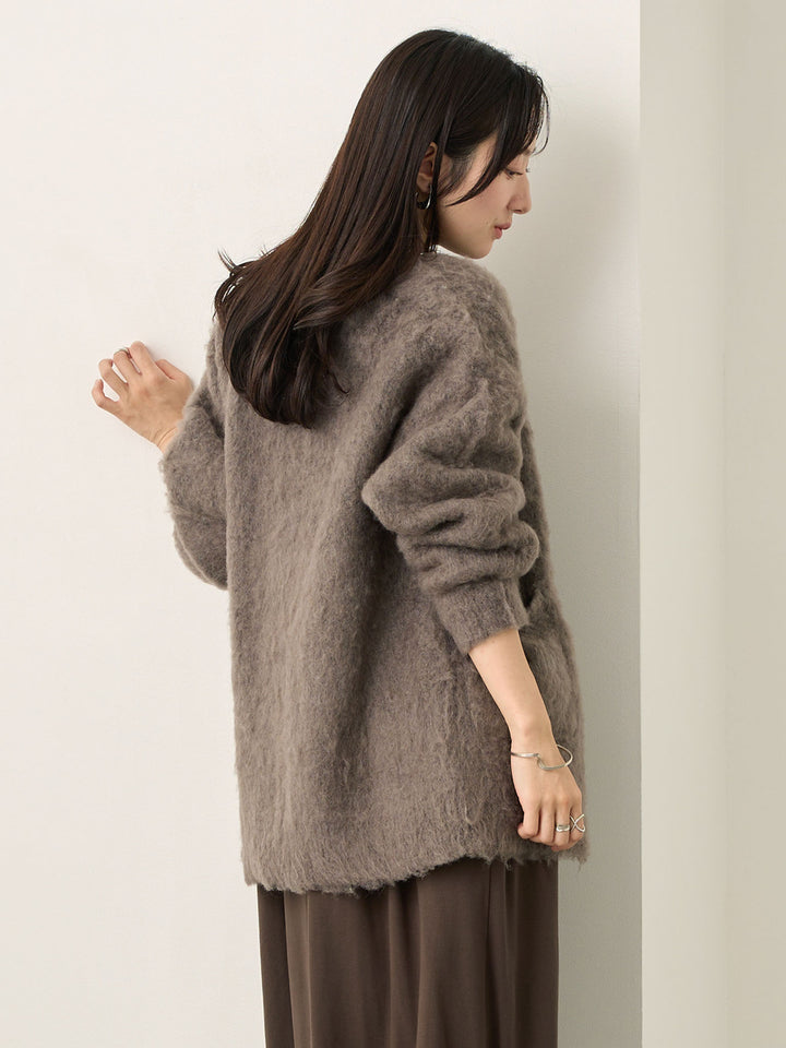 ふわシャギーカーディガン Gray