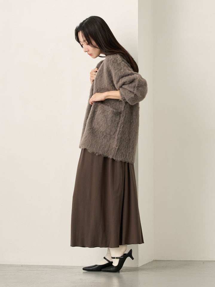 ふわシャギーカーディガン Gray