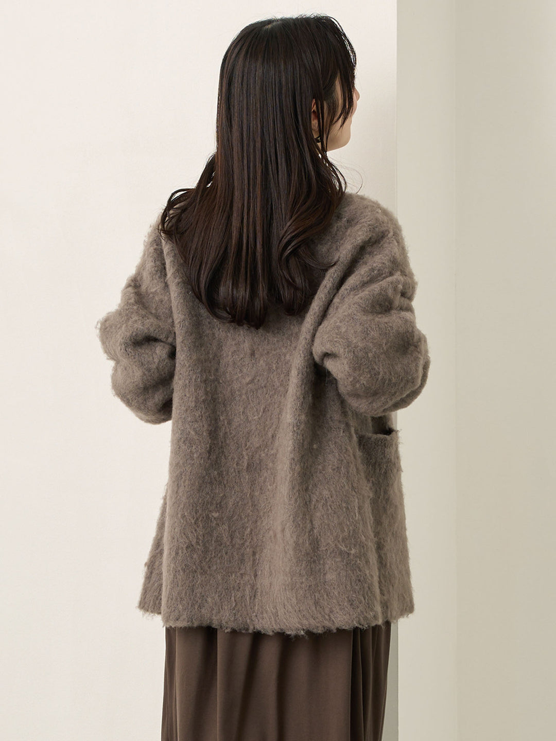 ふわシャギーカーディガン Gray