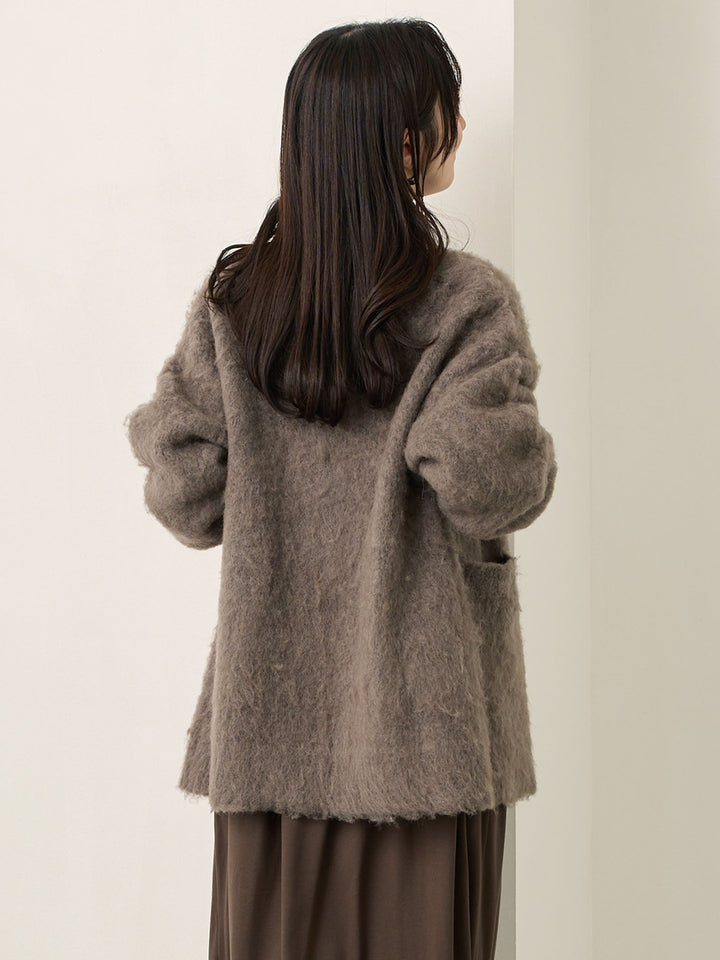 ふわシャギーカーディガン Gray