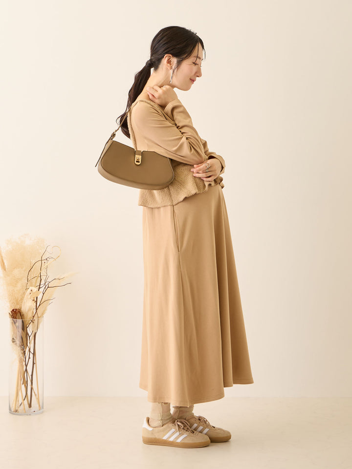 ビスチェドッキング起毛ワンピース Beige