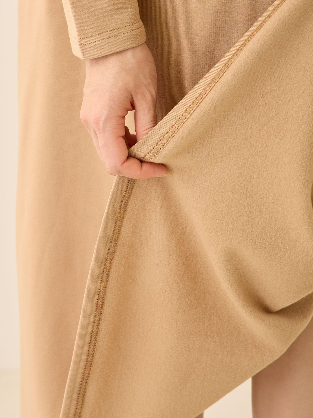 ビスチェドッキング起毛ワンピース Beige